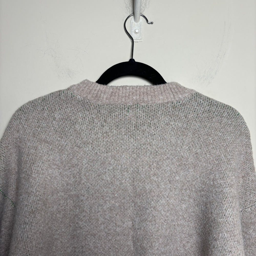 A New Day Gray Crewneck Graphic Love Stretch Pullover‎ Knit Sweater Womens XL - Picture 6 of 9